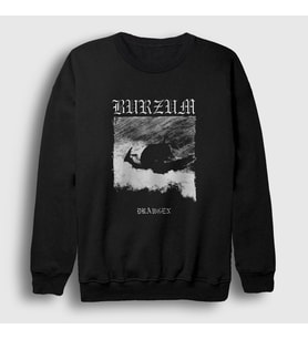 Presmono Unisex Siyah Draugen V2 Burzum Sweatshirt 378811tt
