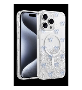 Onegif Apple İphone 15 Pro Max Misk Simli Magsafe Kapak - Desen 3