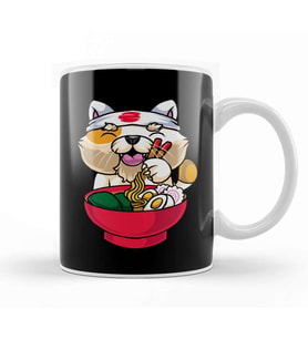 Kawaii Cat Ramen Bowl Funny Anime Noodles Kitty Kupa Bardak Porselen