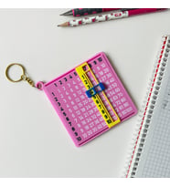 Çarpım Tablosu Anahtarlığı – Eğitici Matematik Oyuncağı  Çocuklar İçin Pratik Çarpma Öğrenme Aracı (Pembe) (Fuşya-Pembe)