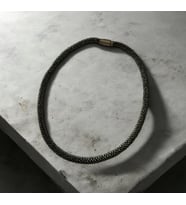 Chibeads Gri Bohem El Yapımı Kolye
