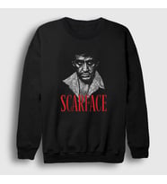 Presmono Unisex Siyah Tony Montana Film Scarface Sweatshirt 251101tt