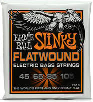 Ernie Ball Hybrid Slinky Flatwound Elektrik Bas Telleri, Ölçü 45-105