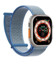 Microsonic Apple Watch Series 10 42mm Hasırlı Kordon Woven Mavi (Mavi)