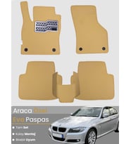 BMW 3 SERİSİ E90 SEDAN (2005-2013) Uyumlu EVA Paspas Tam Set–Araca Özel,Su Geçirmez