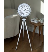 River World Ayaklı Saat Tripod Rengi Beyaz Roma Rakamlı