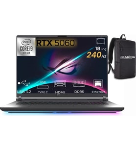 Asus Rog Strix G18 Intel Core I9 14900HX 32GB 1tb RTX5060 Freedos 18" Taşınabilir Bilgisayar G815JMR-S9035