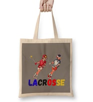 Lacrosse Girl Funny Lacrosse Bez Çanta Uzun Saplı