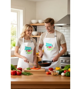 Erkek Unisex Mutfak Aşçı Önlüğü Retro Baskı Taze Lezzetli Tasarım DTF Dijital Günlük Rahat Modern