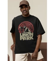 Tasarım Linkin Park Rock Metal Müzik Grubu Baskılı Unisex Oversize Tişört