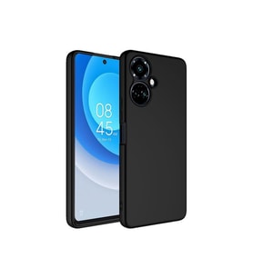 Tecno Camon 19 Pro Kılıf Lansman Tasarım İç Yüzeyi Kadife Silikon (Siyah)