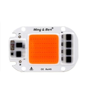 Tam Spektrumlu LED COB Çip Topraksız Tarım Bitki Büyütme 50W 220V 