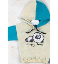 Panda Desenli Kapişonlu Erkek Bebek Takımı