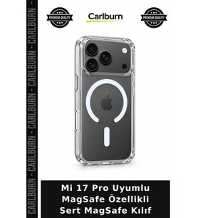 Mi 17 Pro Uyumlu MagSafe Özellikli Sert MagSafe Kılıf Koruma Kapağı Aksesuar Çeşitleri Cep Kılıfı