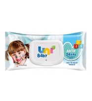 Uni Baby Aktif Bebek Islak Mendil 24+ Ay 52 Adet (Çok Renkli)