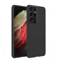 Samsung Galaxy S21 Ultra İnce Mat Silikon Kılıf Siyah