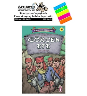 Gökçen Efe İsmail Bilgin 92 Sayfa Karton Kapak 1 Adet Fosforlu Transparan Kitap Ayraç 1 Paket (Siyah)