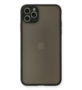 iPhone 11 Pro Max Kılıf Montreal Silikon Kapak - Siyah