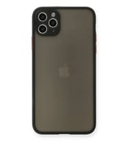 iPhone 11 Pro Max Kılıf Montreal Silikon Kapak - Siyah
