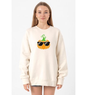 Cool Pumpkin Ekru Kadın 2ip Sweatshirt