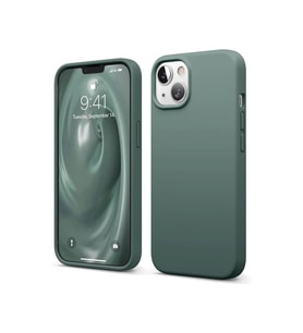 Apple İphone 14 Kılıf First Silikon - Koyu Yeşil