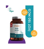 VİTAGO-Premium Iyot 150 Mcg Içeren Tablet Takviye Edici Gıda 120 Tablet