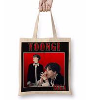 Suga Yoongi Bts Bez Çanta Uzun Saplı