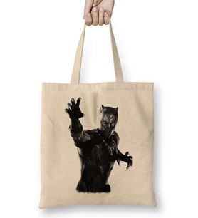 Black Panther Pantera Negra 04 Bez Çanta Uzun Saplı