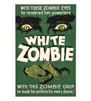 Beyaz Zombi, Bela Lugosi Tarafından Yönetildi Tablo Ahşap Poster Dekoratif