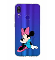 Xiaomi Redmi Note 7 Pro Uyumlu Kapak Minnie Mouse Tasarımlı Şeffaf Silikon Kılıf