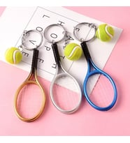 Gerçekçi Tenis Raketi Tasarımlı Şık Anahtarlık Kolye Çanta Süsü Tennis Keychain (5668)