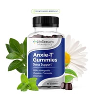 Anxie-T Gummies Stress Support Gaba+ Ksm 66 + L-theanine + Chamomile + Lemon balm 90 Gummies