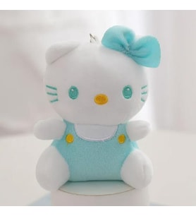 Hello Kitty Mavi Peluş Anahtarlık