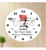 Sevgiliye Yılbaşı Duvar Saati