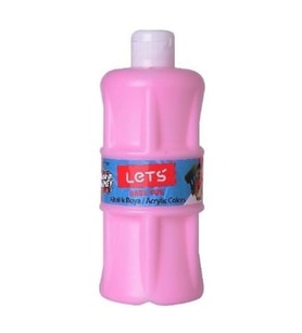 Lets Akrilik Boya 500 ML Pembe Akrilik Boya (Karışık)