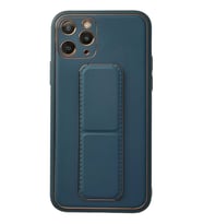 Newface Apple iPhone 11 Pro Kılıf Coco Deri Standlı Kapak - Mavi