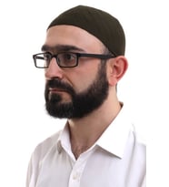 Baba Günü Hediyesi - Koyu Haki Kışlık Çapraz Desenli Dokuma Takke