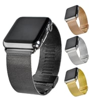 Ally Apple Watch 7-8 41mm 6-5-4 40mm Kayış Kordon Milano Metal Klasik Kopça 3-2-1 - HPSBYI8432-8