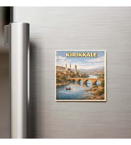 Kırklareli Şehri - Pop-Art Travel - 9x9 cm Buzdolap Magneti