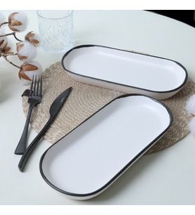 Keramika Simply Noyan Kayık Tabak 26 Cm 2 Adet 19985