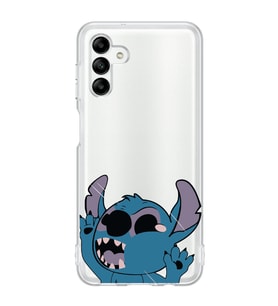 Samsung Galaxy A04S Uyumlu Stitch Desenli Şeffaf Telefon Kılıfı