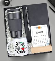 Kişiye Özel Termos & Kupa & Kalem & Defter & Takvim Öğretmene Hediye Kutusu