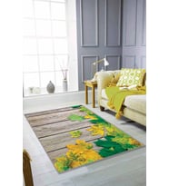Yeşil Çınar 3D Kaymaz Taban Makinede Yıkanabilir Halı CNR05 - 100 x 160 cm