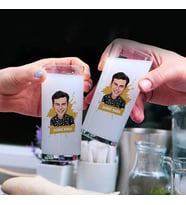 Yakışıklı Sevgilim Karikatürlü Rakı Bardağı
