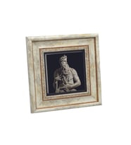 Musa'nın Hükmü Heykeli (Heykeltıraş: Michelangelo) Baskılı Taş Tablo 20x20