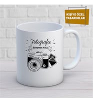 Kişiye Özel İsim Yazılabilir Fotoğrafçı Kupa Bardak