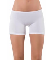 Kadın Likralı Süprem Boxer Beyaz  K0412