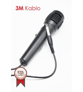 Torima Siyah M-01 Jack Girişli 3M kablolu Mikrofon