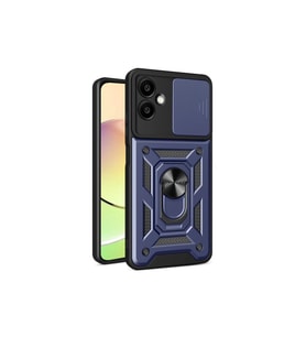 Samsung Galaxy A06 Kılıf Pars Lens Yüzüklü Silikon - Lacivert