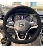 Volkswagen Golf Mk8.5 Dikme Direksiyon Kılıfı Alcantara Süet Monza Black 2024-2026
